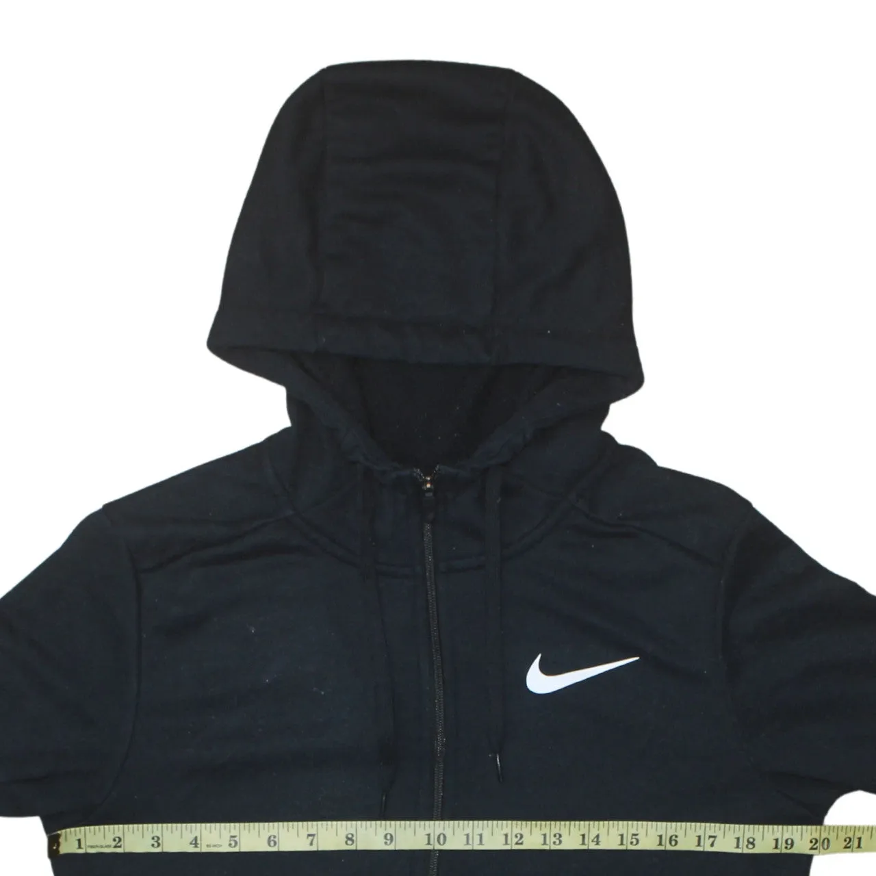Nike 90's Swoosh Full Zip Up Hoodie Small Black sold by Vintage Club product image thumbnail 5