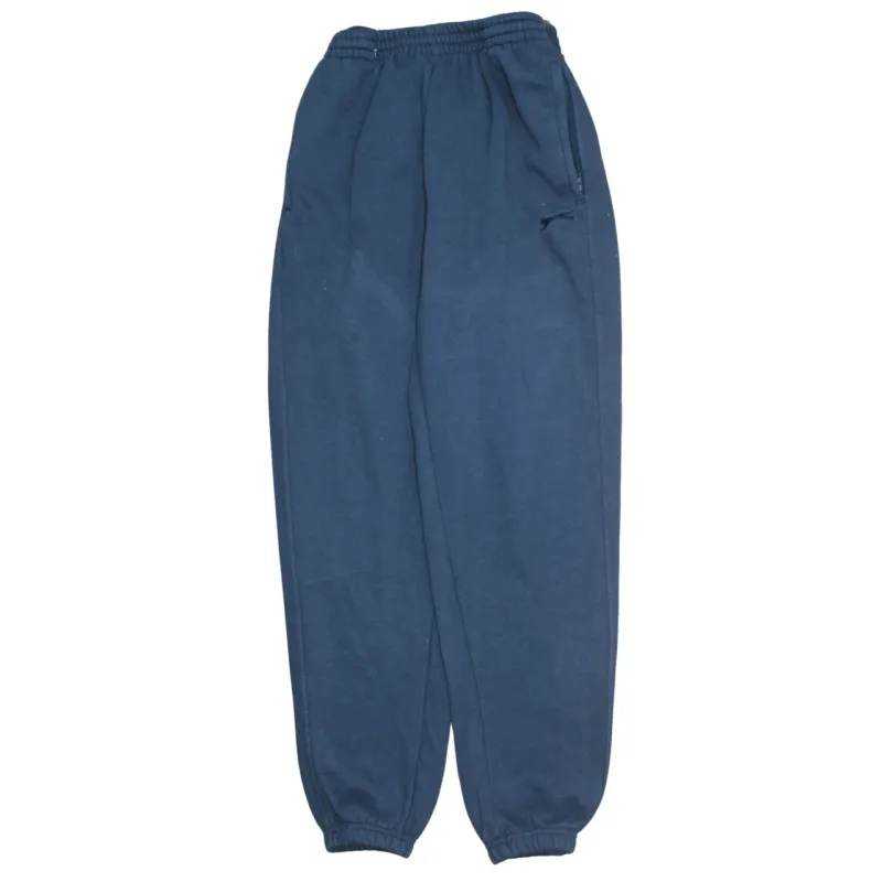Slazenger Navy Blue Joggers Men's Large Elasticated Waist Cuffed Hem Lounge Sweatpants made by Vintage Club