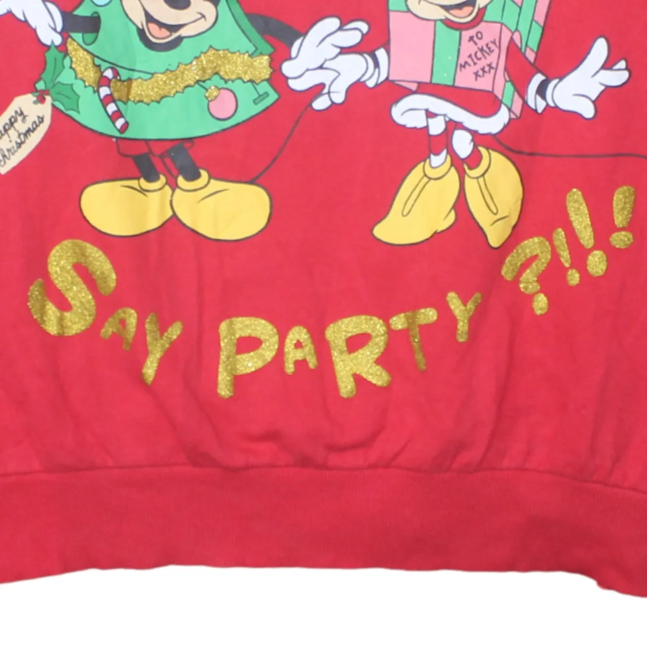 Disney 90's Mickey & Minnie Mouse Crew Neck Sweatshirt XXLarge Red sold by Vintage Club product image thumbnail 4
