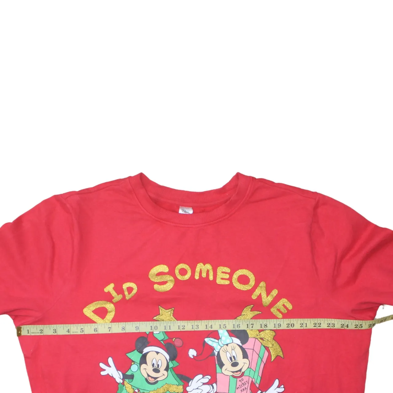 Disney 90's Mickey & Minnie Mouse Crew Neck Sweatshirt XXLarge Red sold by Vintage Club product image thumbnail 5