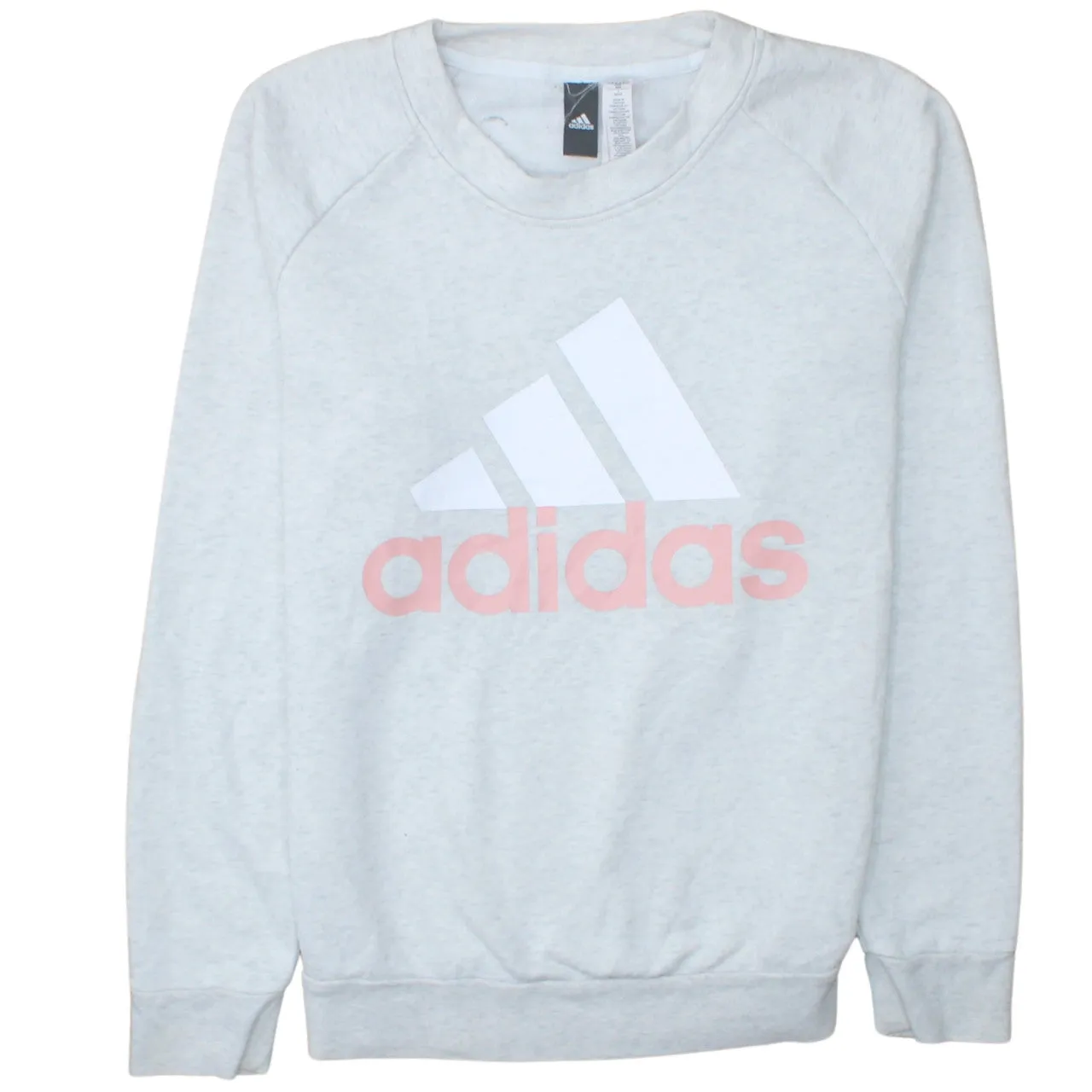 Adidas 90's Spellout Crew Neck Sweatshirt Medium Beige Cream sold by Vintage Club