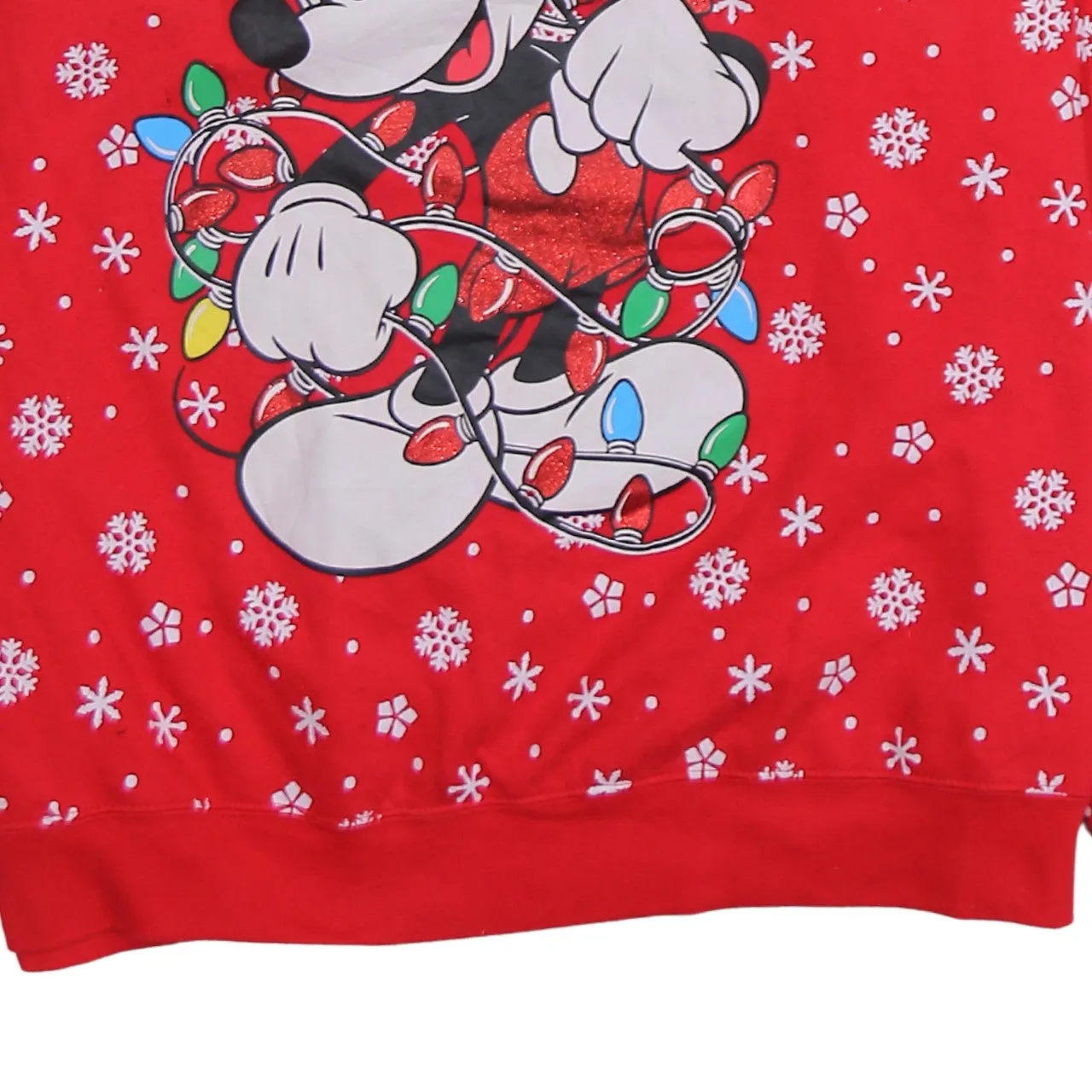 Disney 90's Mickey Mouse Crew Neck Sweatshirt XXXLarge (3XL) Red sold by Vintage Club product image thumbnail 4