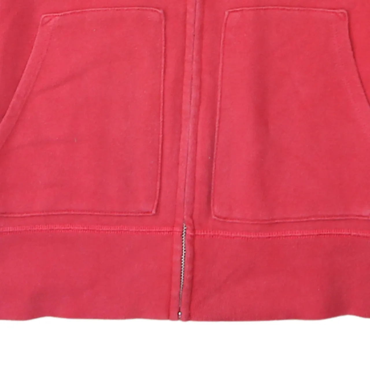 Gap Coral Red Hoodie Men's Medium Full Zip Embroidered Logo Front Pockets Sweatshirt sold by Vintage Club product image thumbnail 4