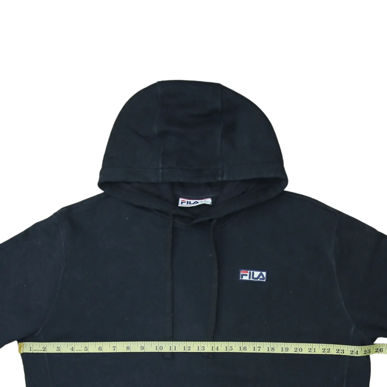 Fila 90's Drawstring Pockets Pullover Hoodie XLarge Black sold by Vintage Club product image thumbnail 5