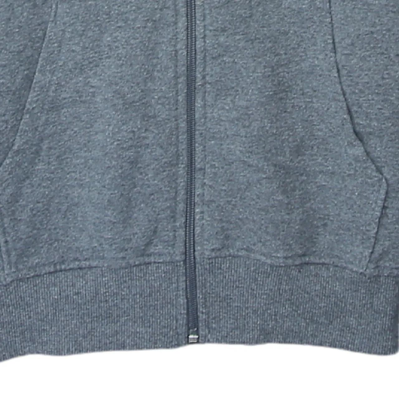 The North Face Grey Zip Hoodie Men's Small Embroidered Chest Logo Split Pocket Sweatshirt sold by Vintage Club product image thumbnail 4