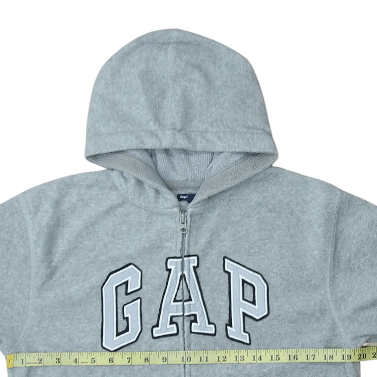 Gap 90's Spellout Full Zip Up Hoodie XLarge Grey sold by Vintage Club product image thumbnail 5
