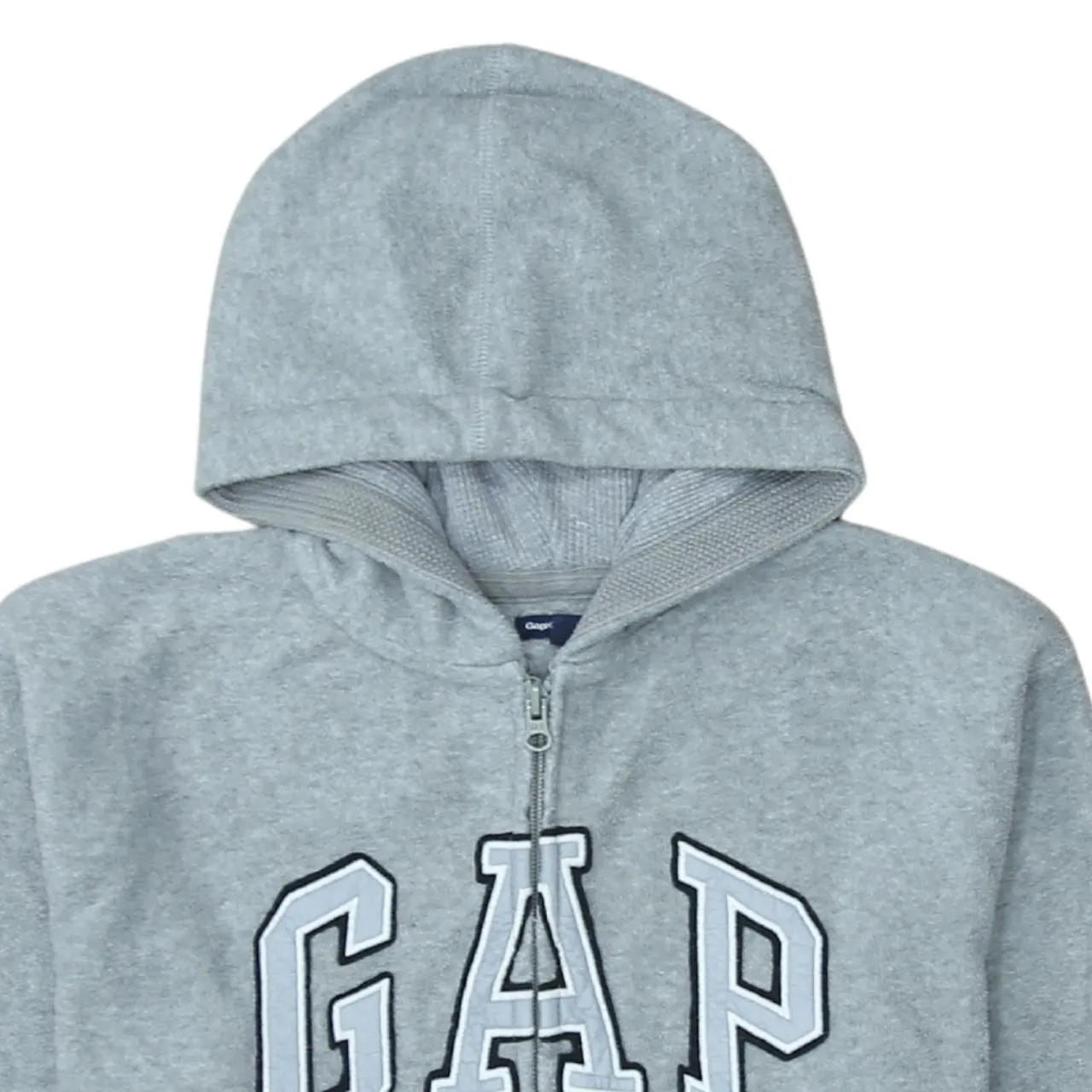 Gap 90's Spellout Full Zip Up Hoodie XLarge Grey sold by Vintage Club product image thumbnail 3