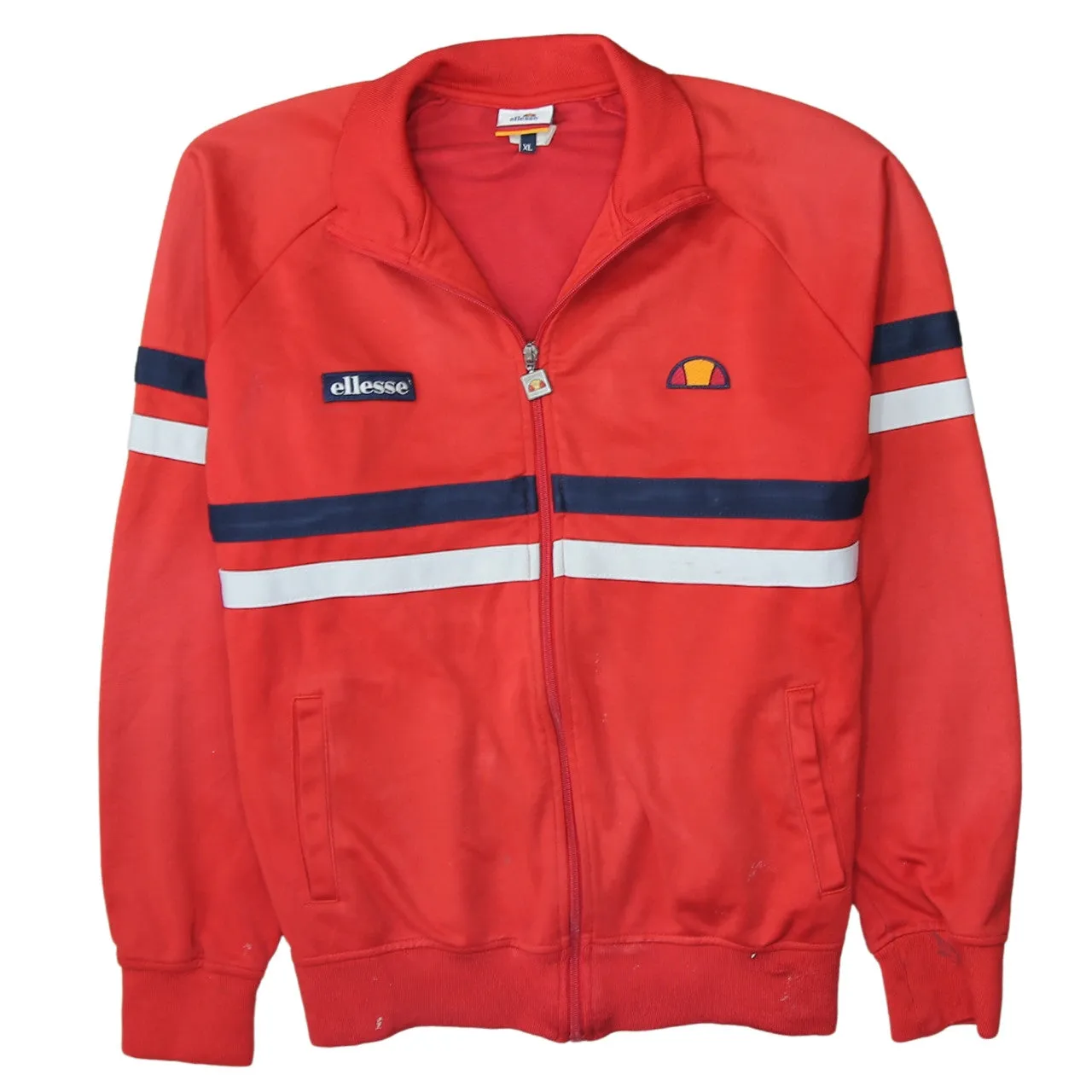 Ellesse 90's Lightweight Full Zip Up Sweatshirt XLarge Red sold by Vintage Club