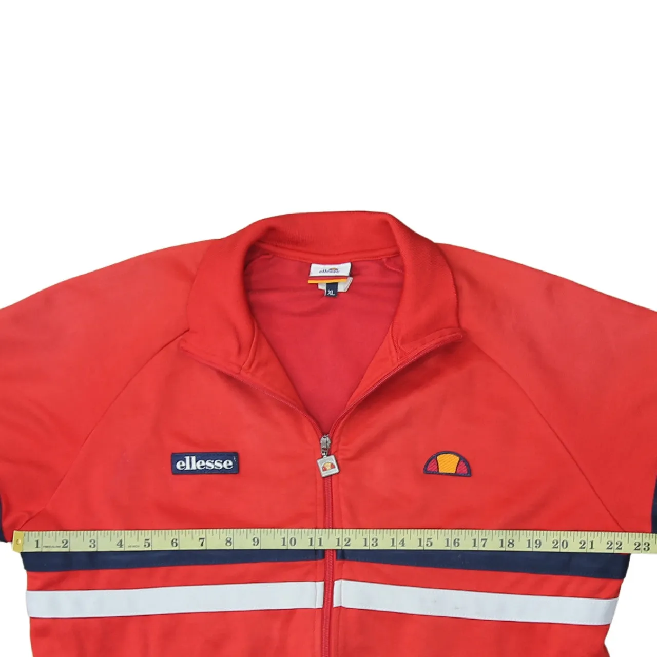 Ellesse 90's Lightweight Full Zip Up Sweatshirt XLarge Red sold by Vintage Club product image thumbnail 5