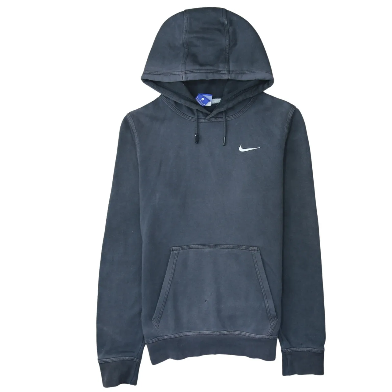 Nike 90's Swoosh Pullover Hoodie Small Black sold by Vintage Club