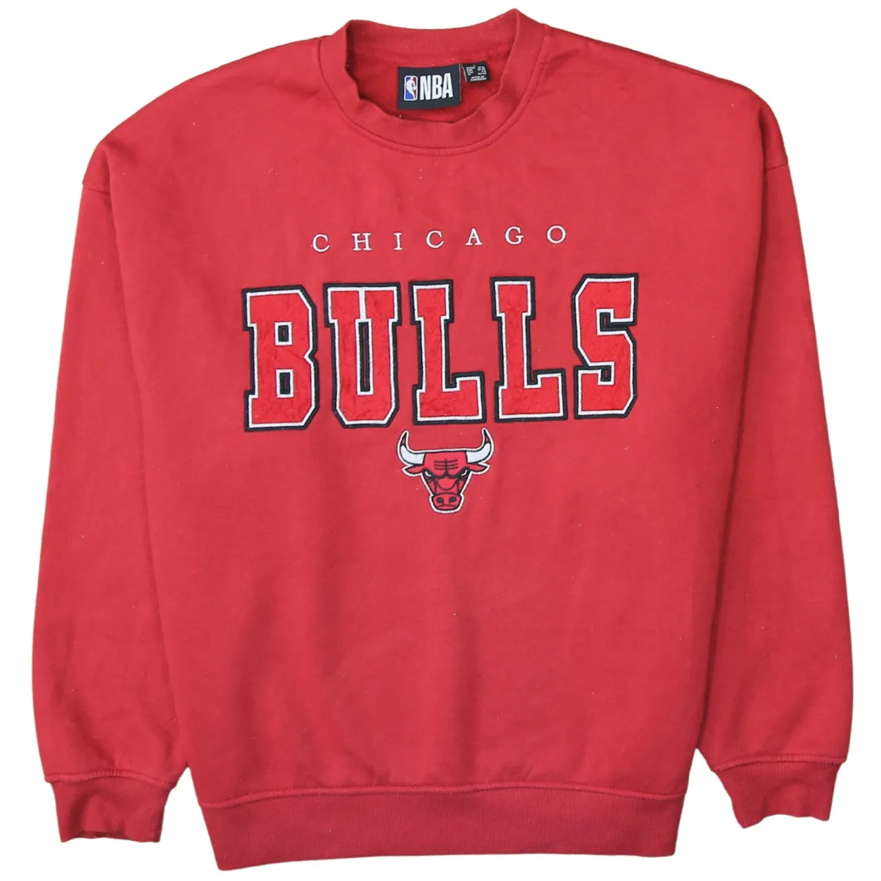 NBA 90's Chicago Bulls Crew Neck Sweatshirt Small Red sold by Vintage Club