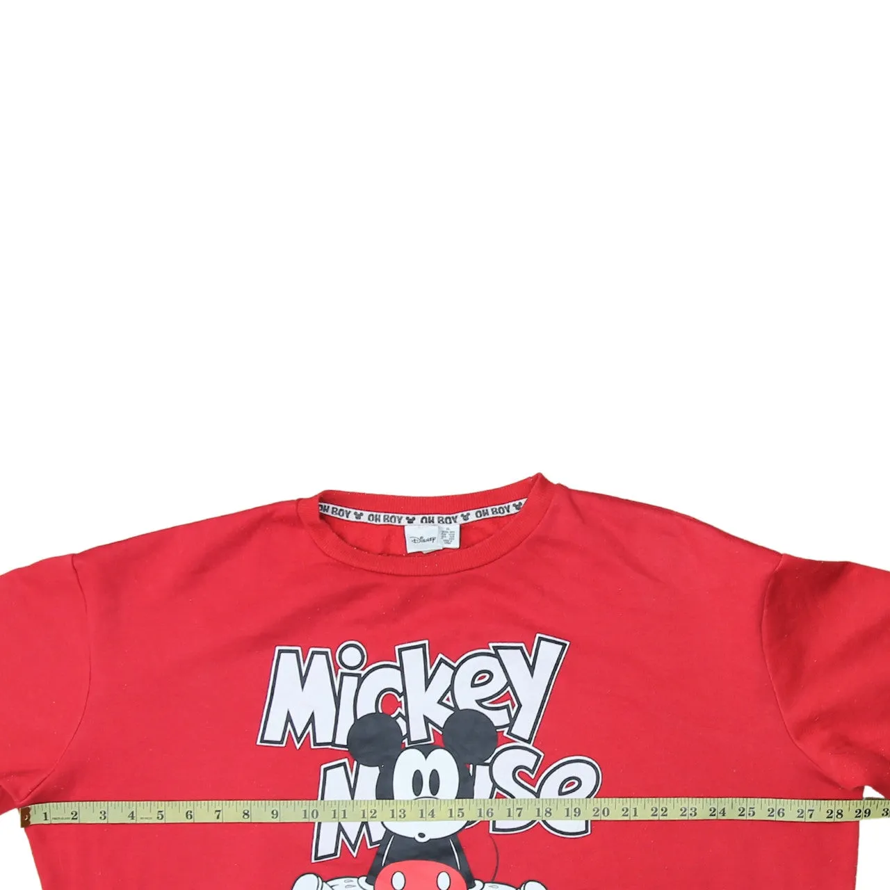 Disney 90's Mickey Mouse Crew Neck Sweatshirt XLarge Red sold by Vintage Club product image thumbnail 5