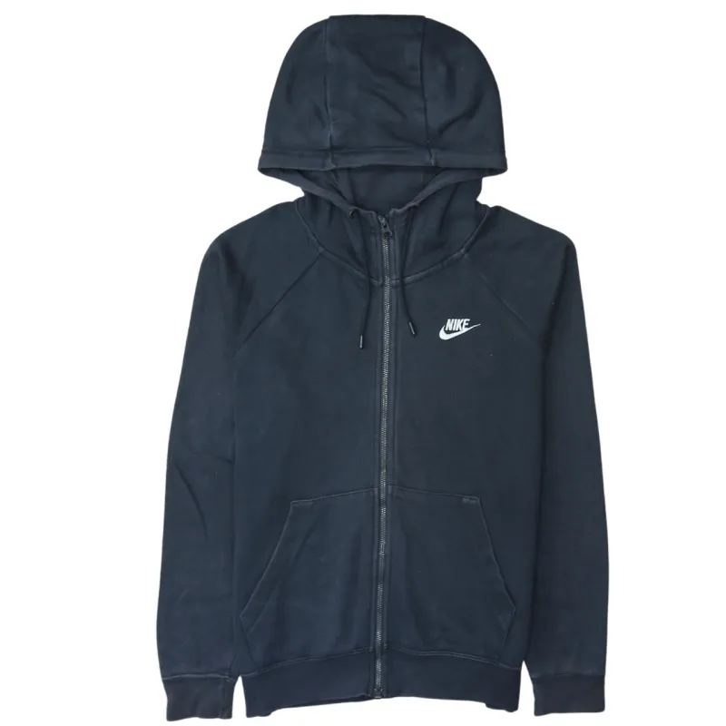 Nike 90's Swoosh Full Zip Up Hoodie Small Black sold by Vintage Club