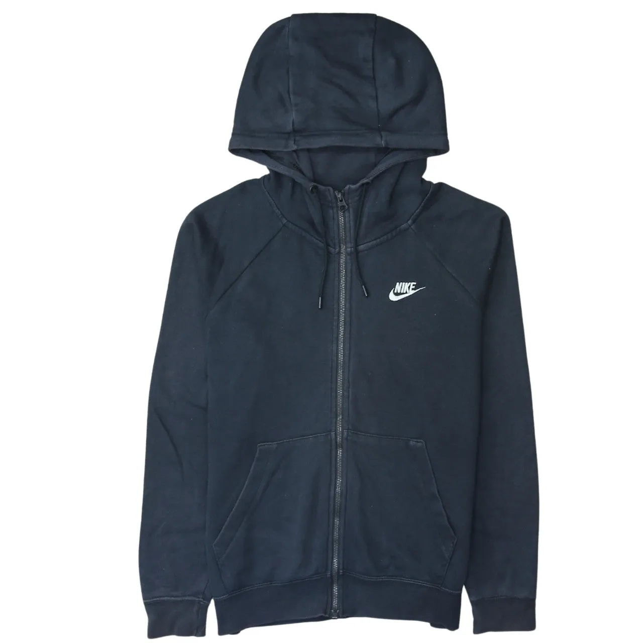 Nike 90's Swoosh Full Zip Up Hoodie Small Black sold by Vintage Club