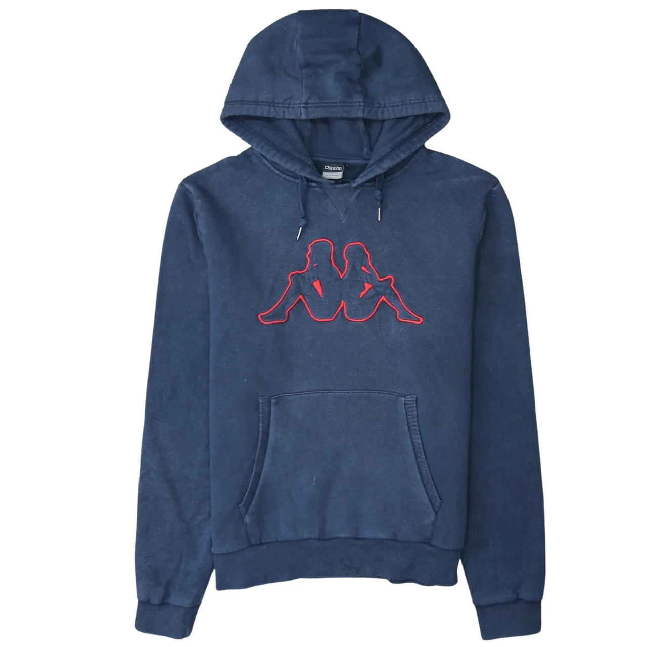 Kappa 90's Spellout Pullover Hoodie XLarge Navy Blue sold by Vintage Club