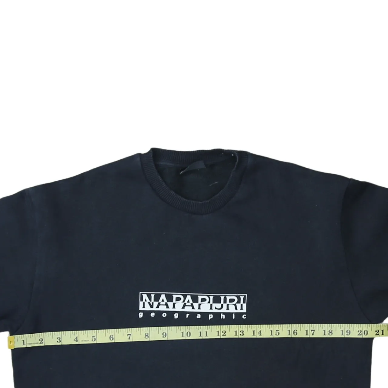 Napapijri 90's Spellout Crew Neck Sweatshirt XSmall Black sold by Vintage Club product image thumbnail 5