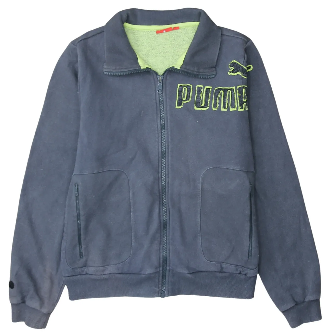 Puma 90's Lightweight Full Zip Up Sweatshirt Large Grey sold by Vintage Club