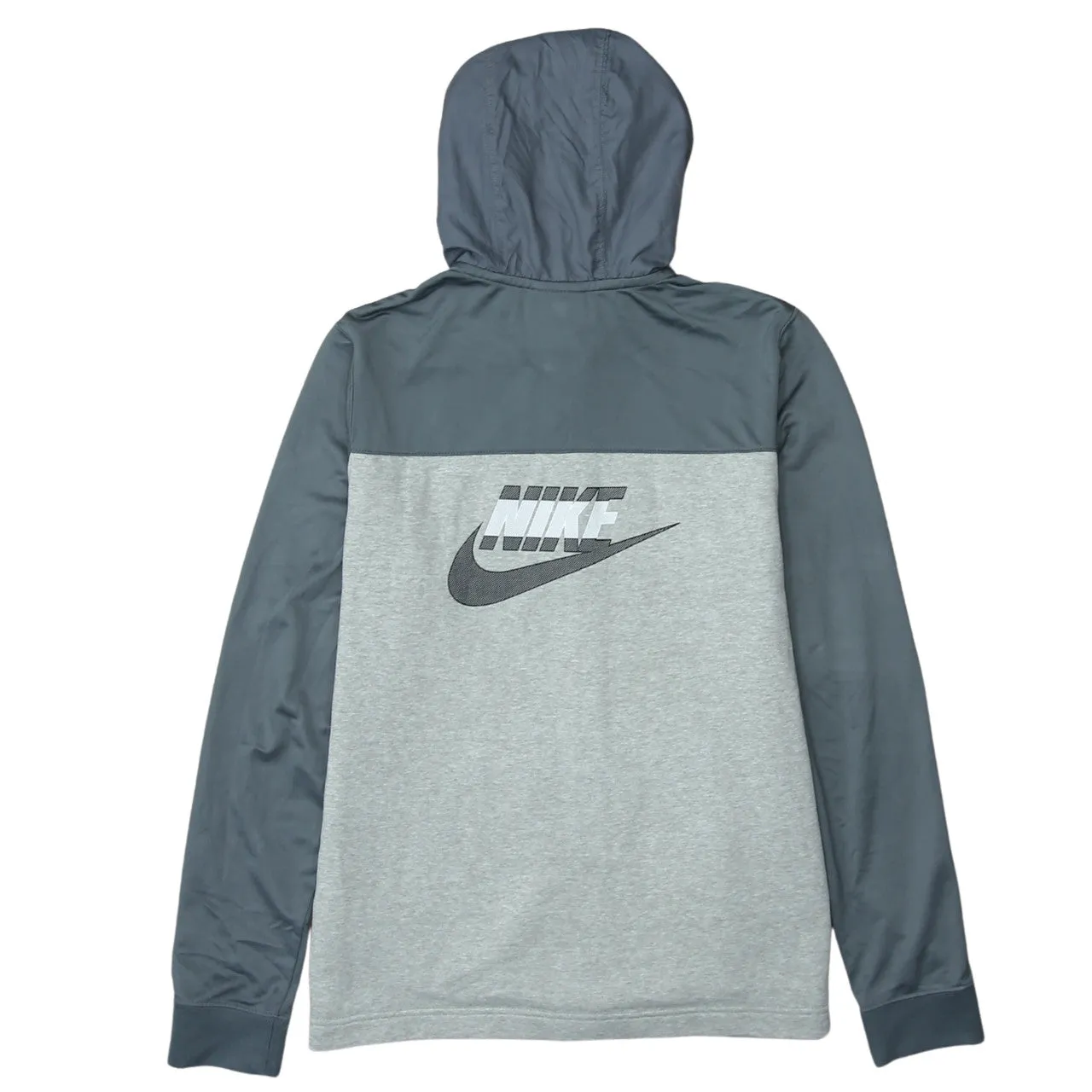 Nike 90's Swoosh Full Zip Up Hoodie XLarge Grey sold by Vintage Club product image thumbnail 2