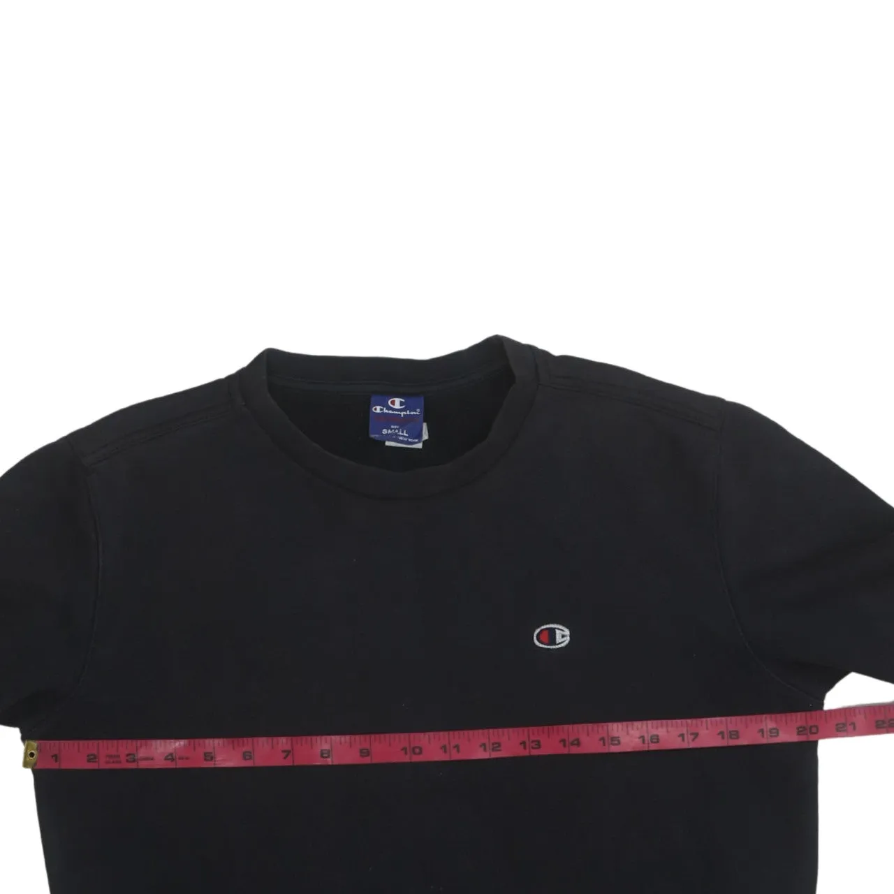 Champion 90's Lightweight Crew Neck Sweatshirt Small Black sold by Vintage Club product image thumbnail 5