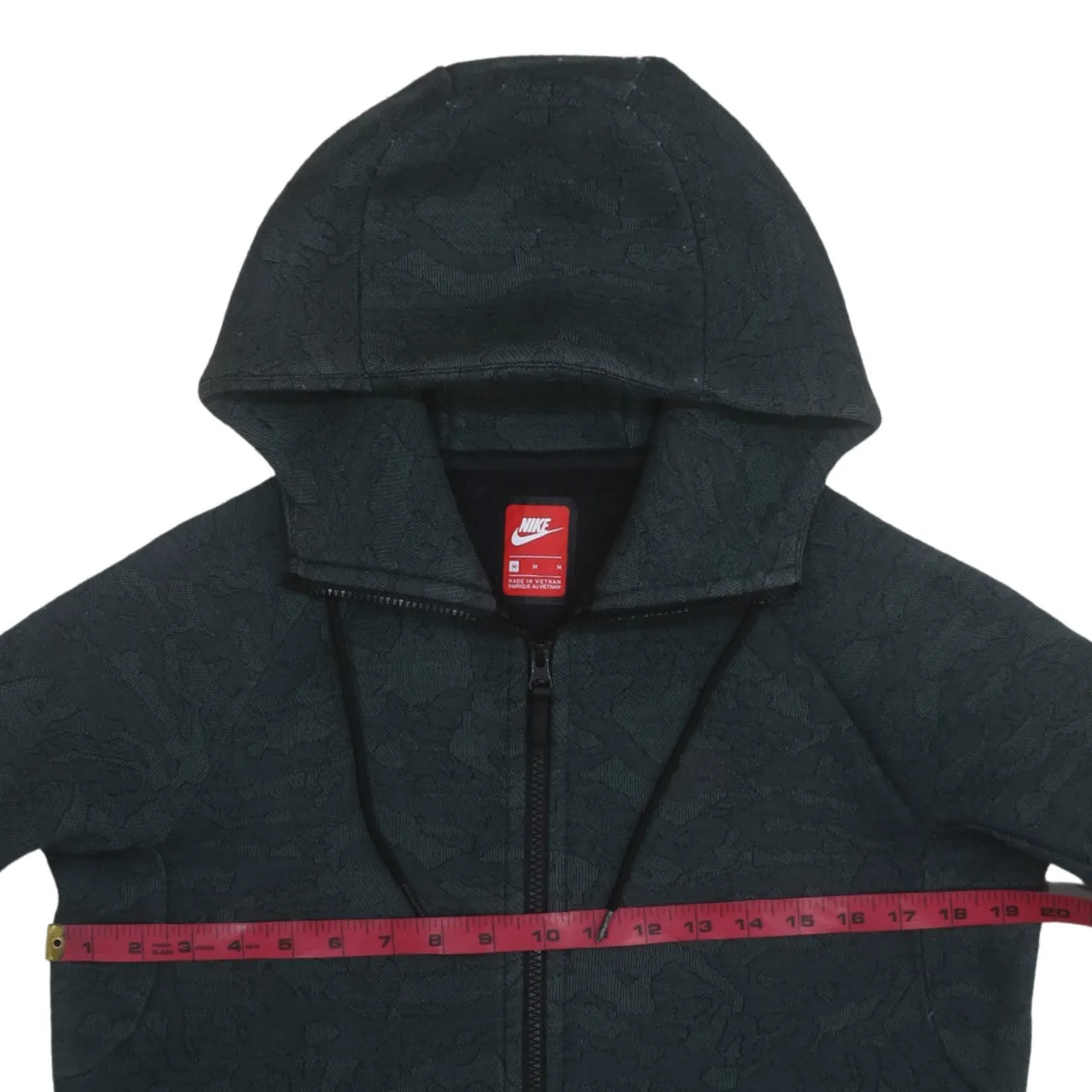 Nike 90's Swoosh Full Zip Up Hoodie Medium Grey sold by Vintage Club product image thumbnail 5