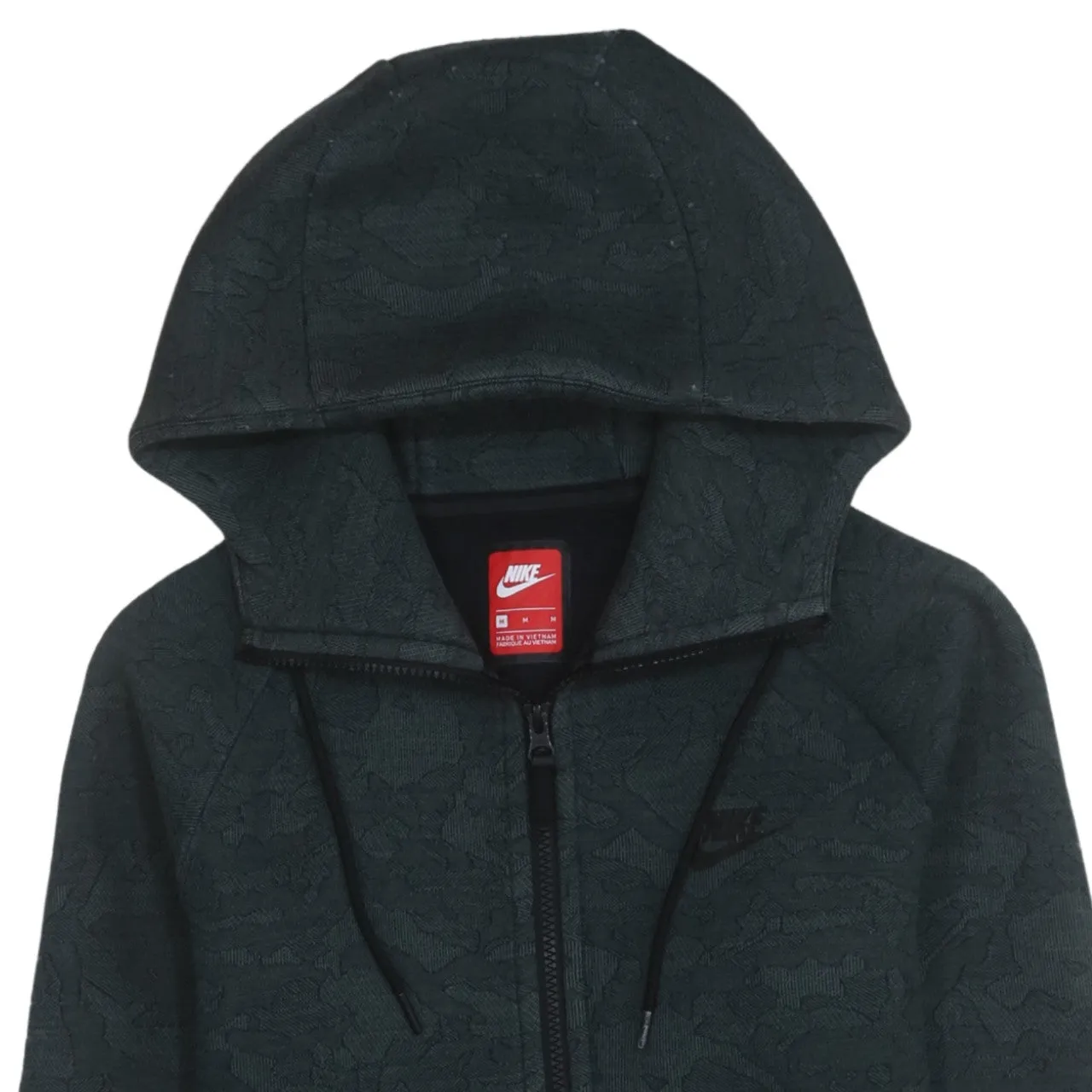 Nike 90's Swoosh Full Zip Up Hoodie Medium Grey sold by Vintage Club product image thumbnail 3