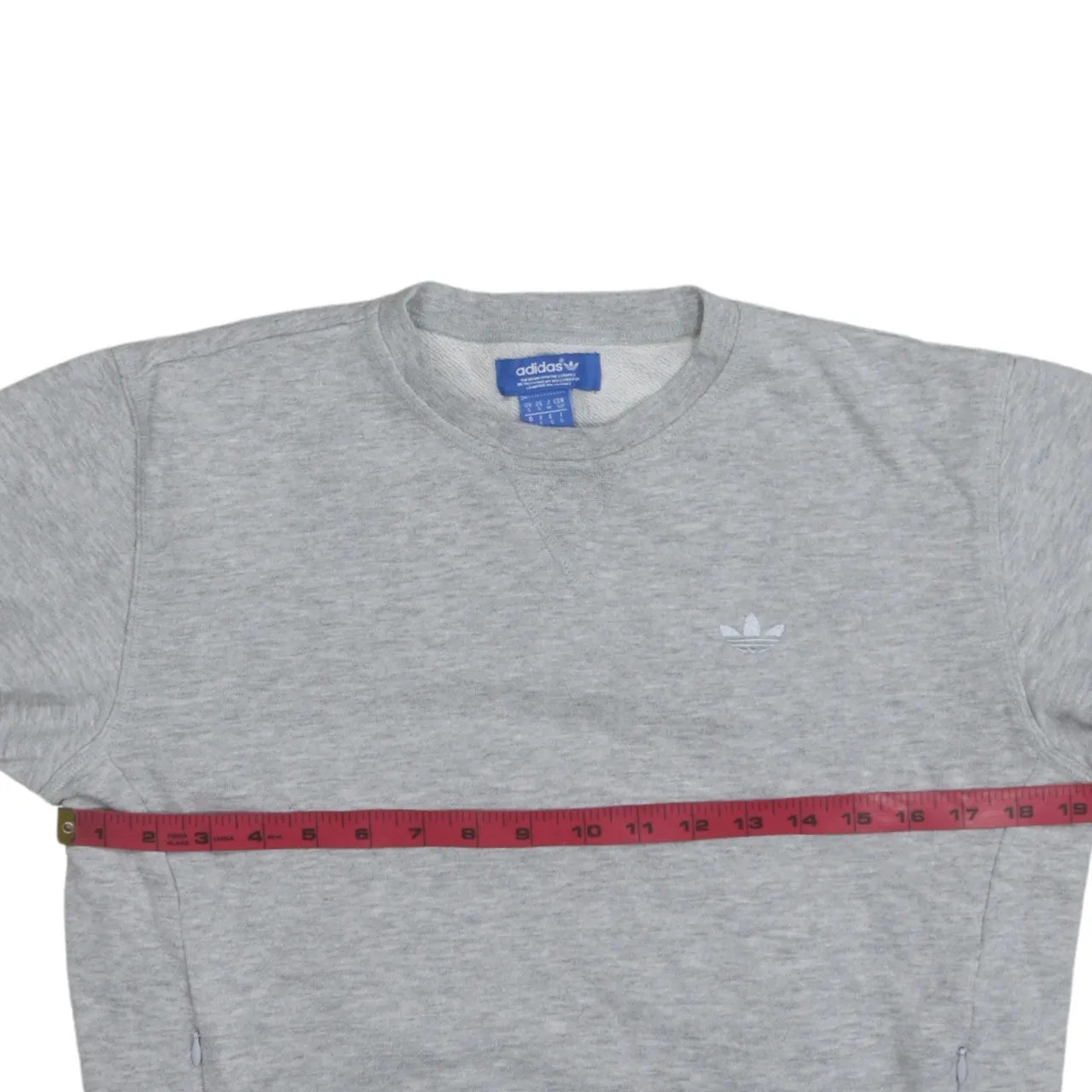 Adidas 90's Lightweight Crew Neck Sweatshirt Small Grey sold by Vintage Club product image thumbnail 5