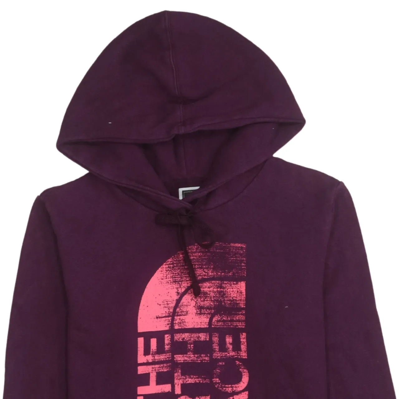 The North Face Purple Hoodie Women’s Small Printed Logo Front Pocket Pullover Sweatshirt sold by Vintage Club product image thumbnail 3