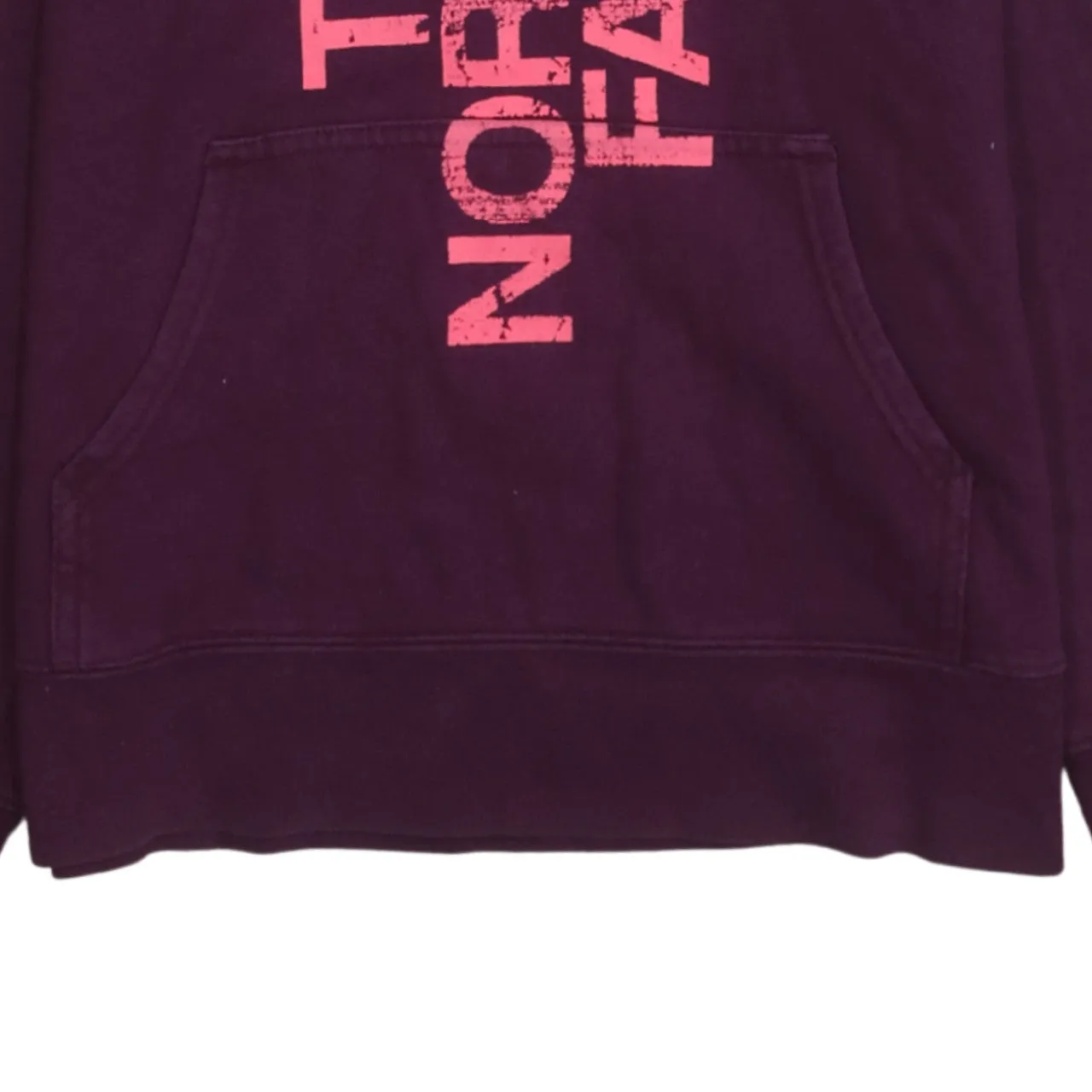 The North Face Purple Hoodie Women’s Small Printed Logo Front Pocket Pullover Sweatshirt sold by Vintage Club product image thumbnail 4