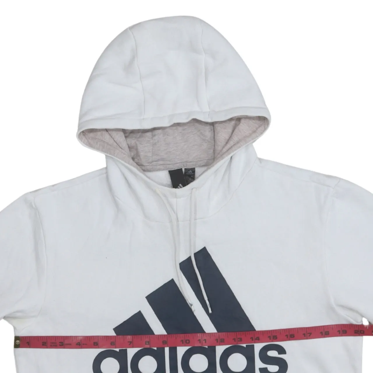Adidas 90's Spellout Pullover Hoodie Small White sold by Vintage Club product image thumbnail 5