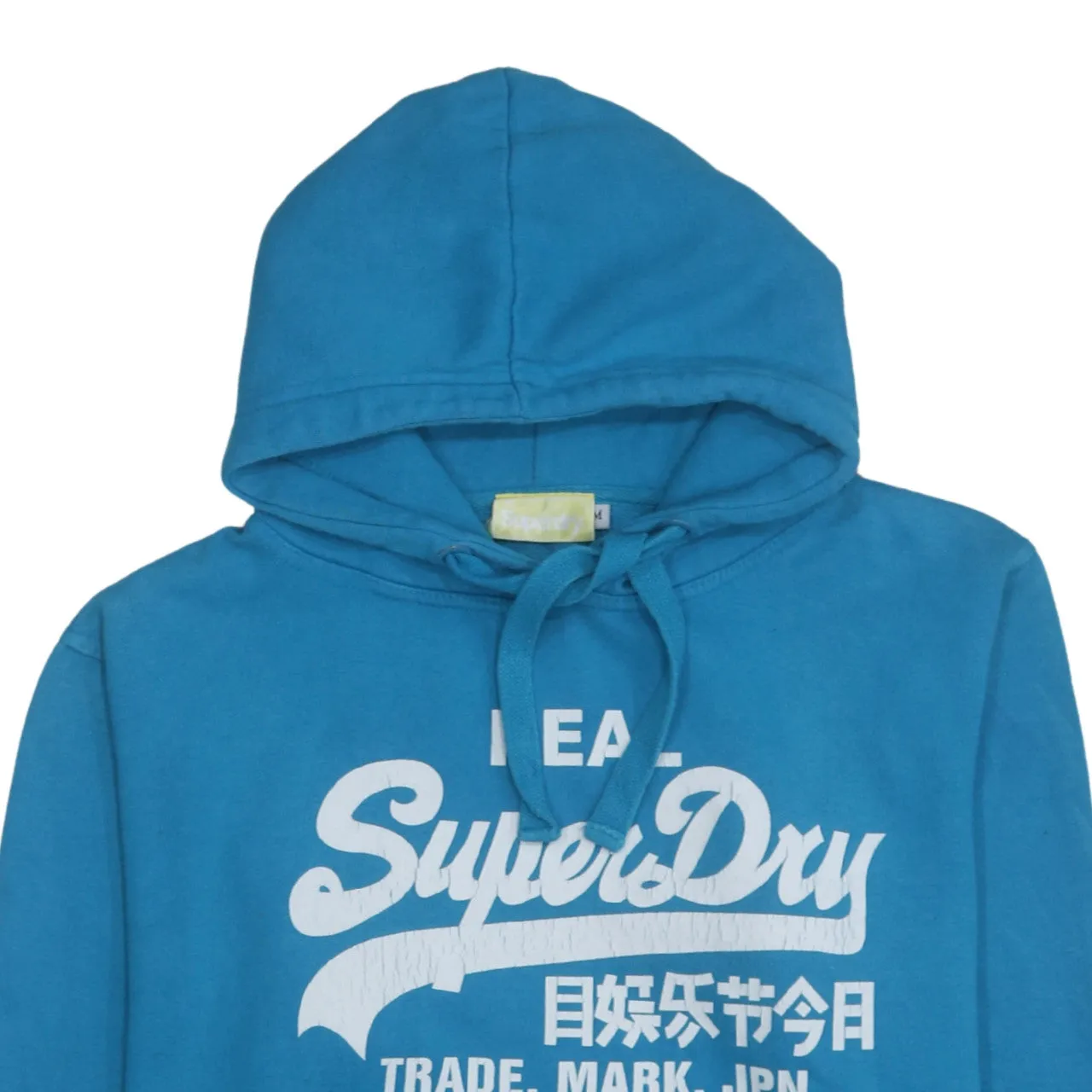 Super Dry 90's Spellout Pullover Hoodie Medium Blue sold by Vintage Club product image thumbnail 3