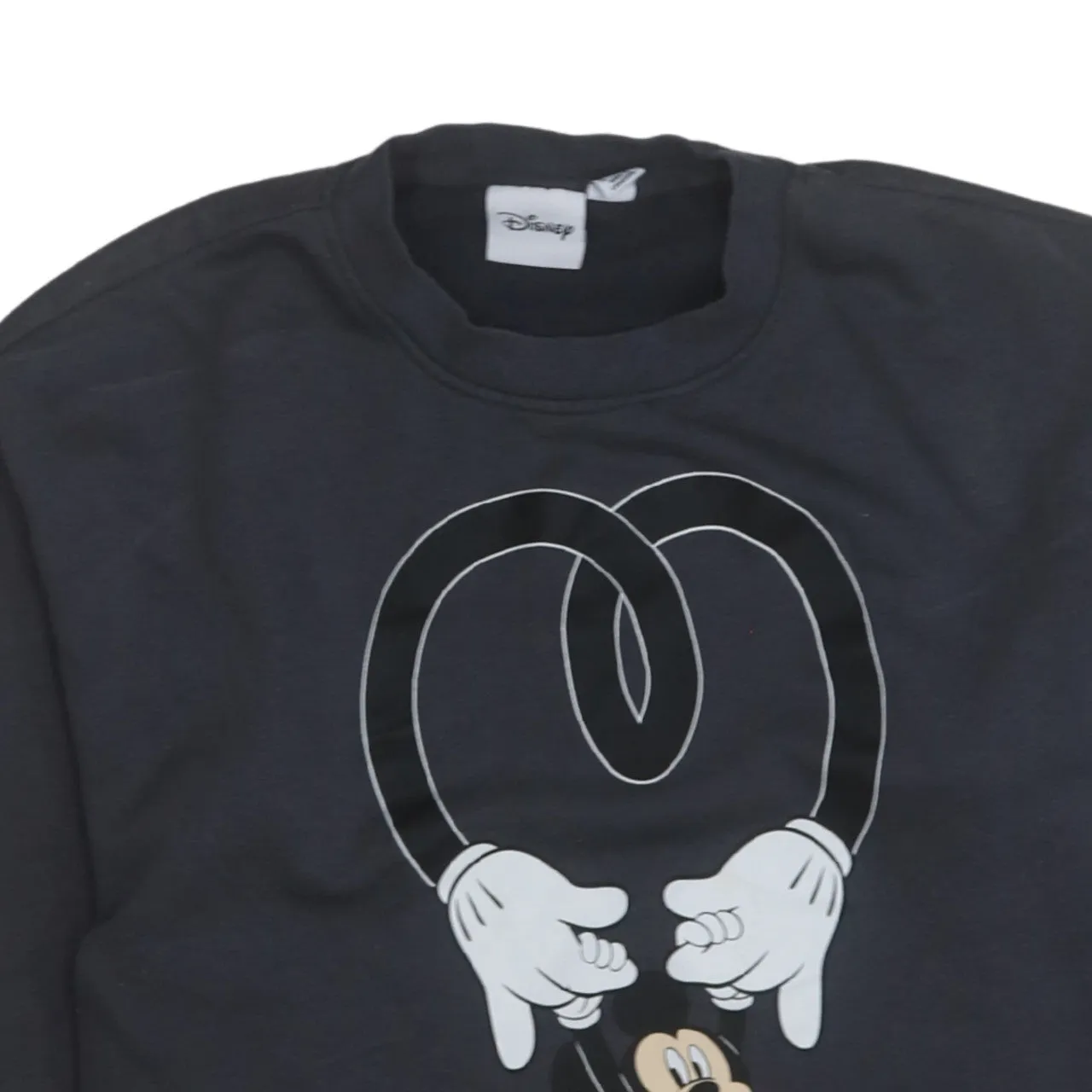 Disney 90's Mickey Mouse Crew Neck Sweatshirt Small Black sold by Vintage Club product image thumbnail 3
