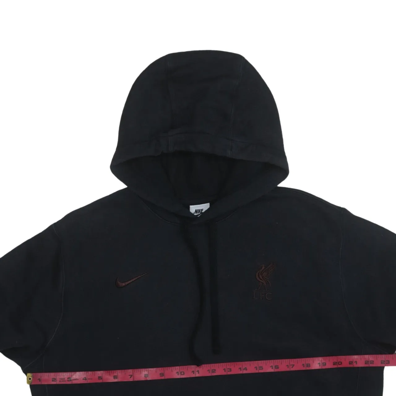 Nike 90's Swoosh Pullover Hoodie Medium Black sold by Vintage Club product image thumbnail 5