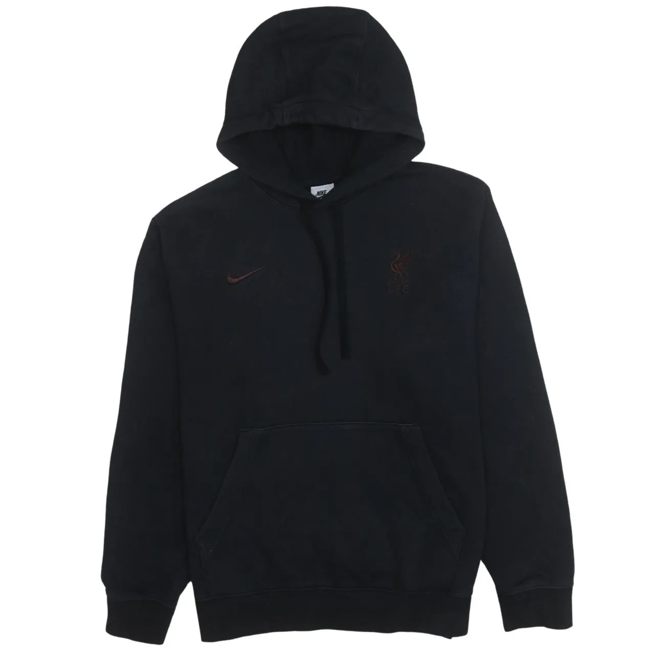 Nike 90's Swoosh Pullover Hoodie Medium Black sold by Vintage Club