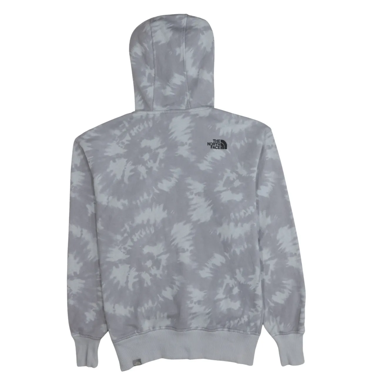 The North Face Grey Tie Dye Hoodie Women’s Large Printed Logos Fleece Pullover Sweatshirt sold by Vintage Club product image thumbnail 2