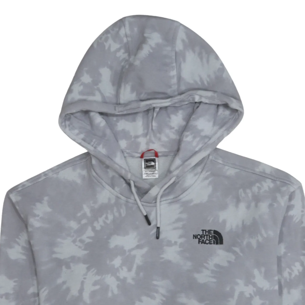The North Face Grey Tie Dye Hoodie Women’s Large Printed Logos Fleece Pullover Sweatshirt sold by Vintage Club product image thumbnail 3