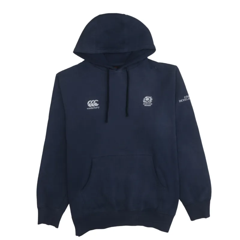 CANTERBURY 90's Drawstring Pockets Pullover Hoodie XLarge Navy Blue sold by Vintage Club