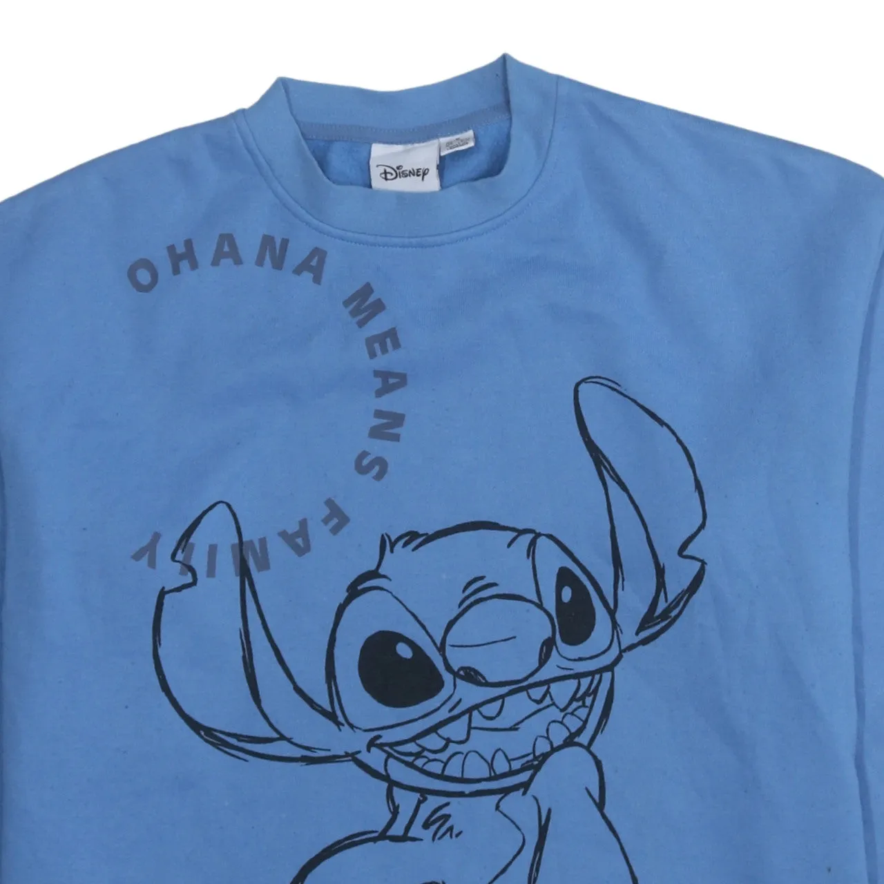 Disney 90's Stitch Crew Neck Sweatshirt Medium Blue sold by Vintage Club product image thumbnail 3