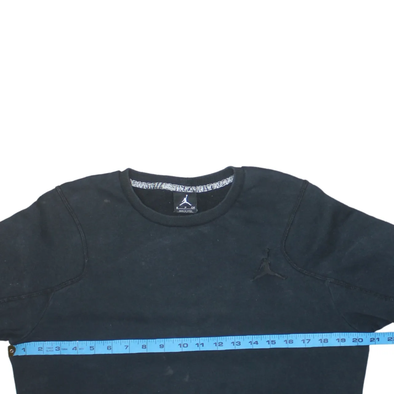 Jordan 90's Lightweight Crew Neck Sweatshirt Small Black sold by Vintage Club product image thumbnail 5