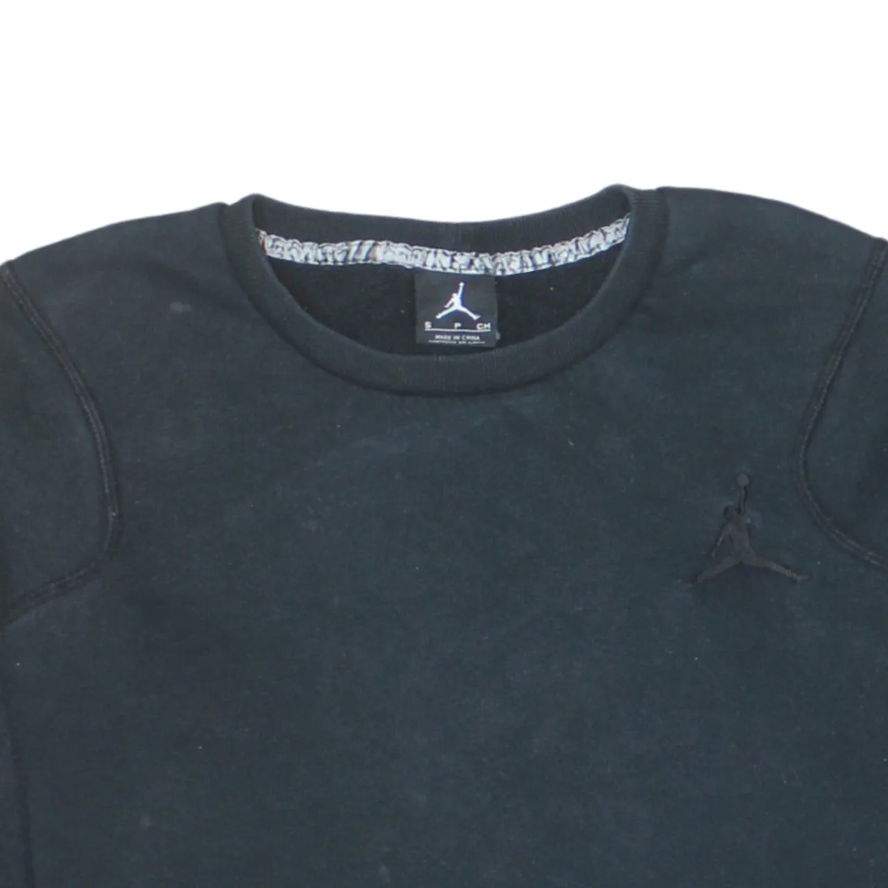 Jordan 90's Lightweight Crew Neck Sweatshirt Small Black sold by Vintage Club product image thumbnail 3