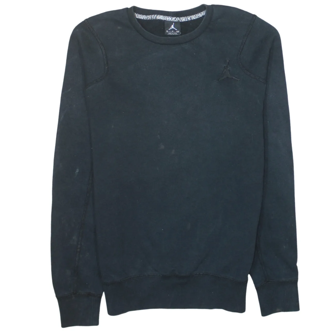 Jordan 90's Lightweight Crew Neck Sweatshirt Small Black sold by Vintage Club