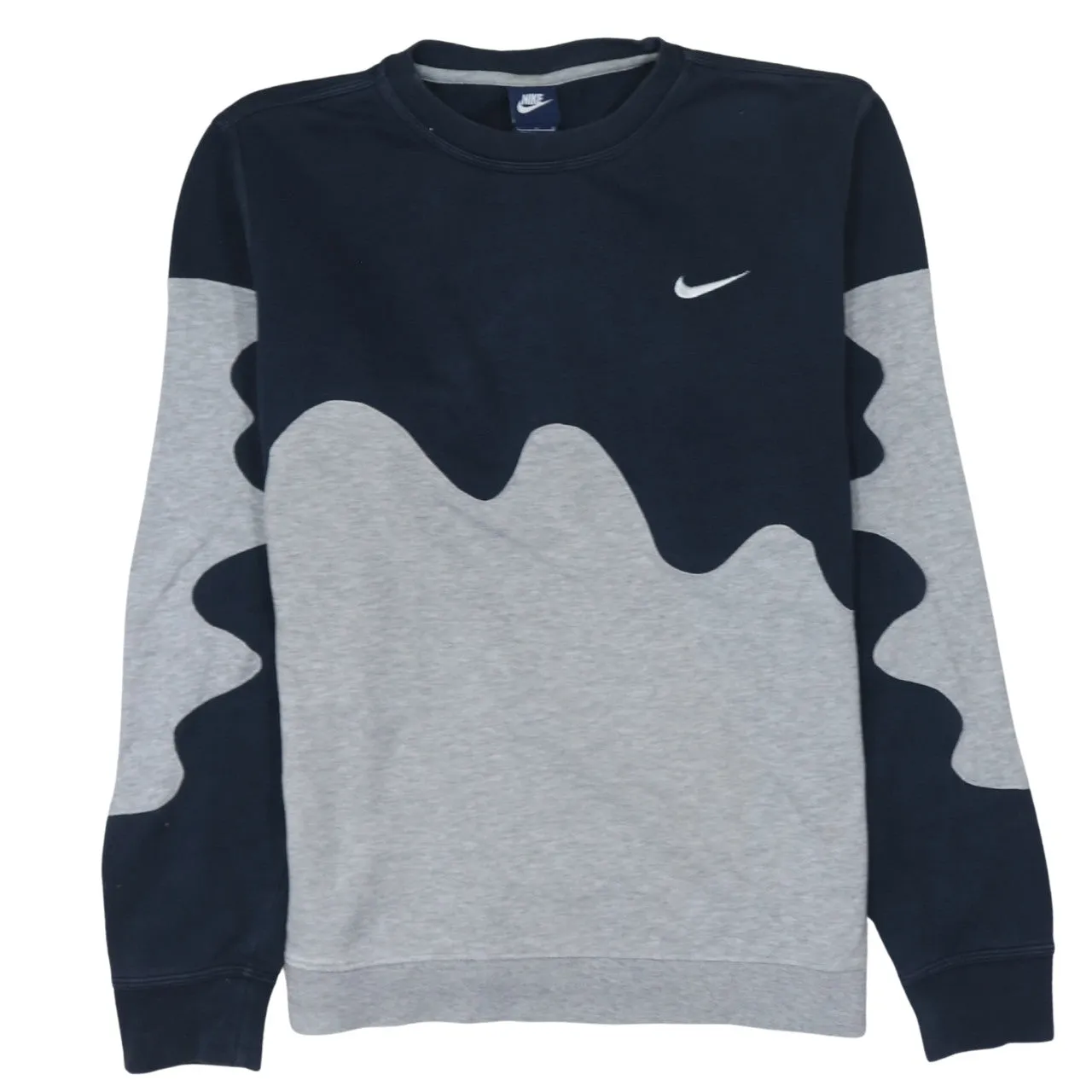 Nike 90's Swoosh Crew Neck Sweatshirt Large Black sold by Vintage Club