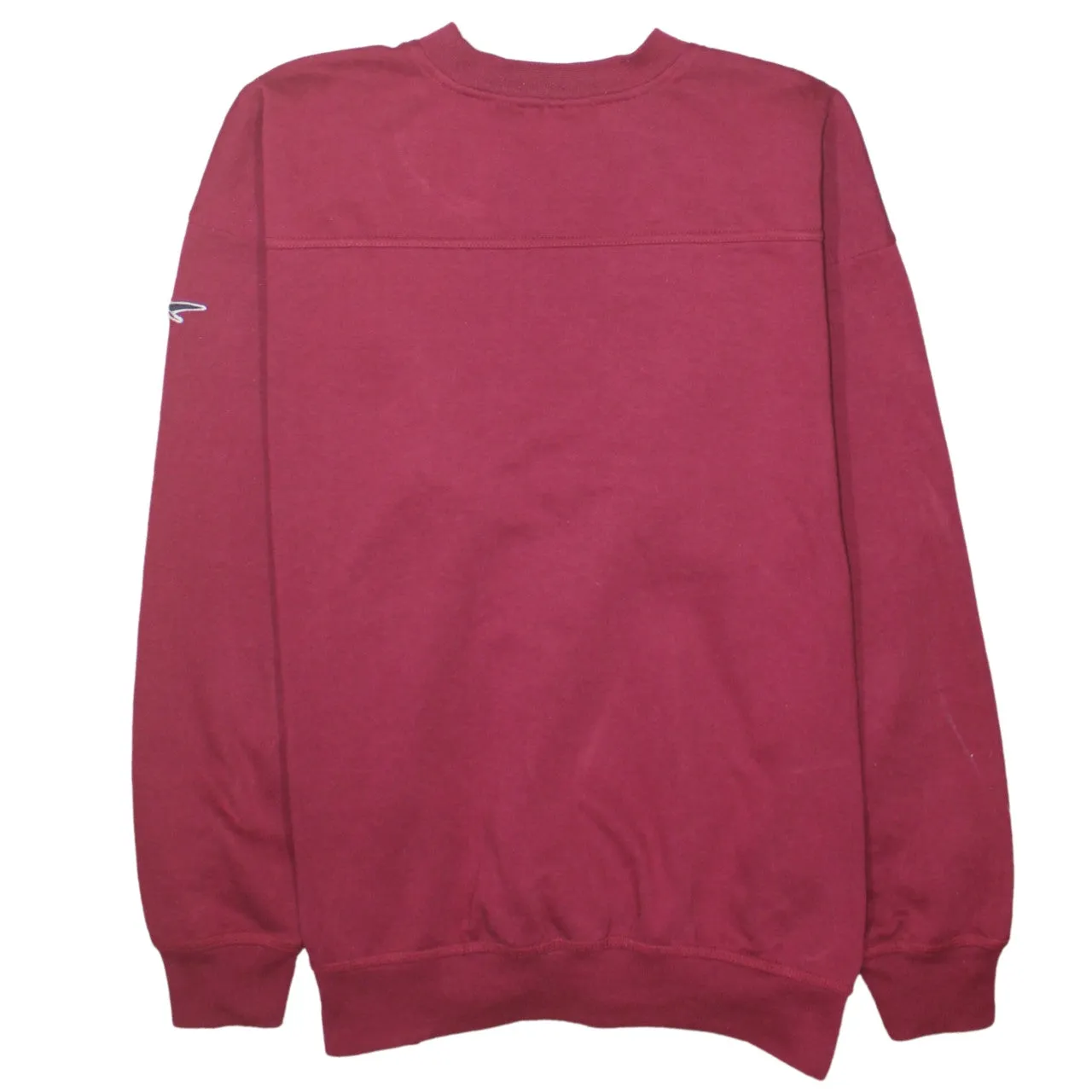 Reebok 90's Spellout Crew Neck Sweatshirt Medium Burgundy Red sold by Vintage Club product image thumbnail 2