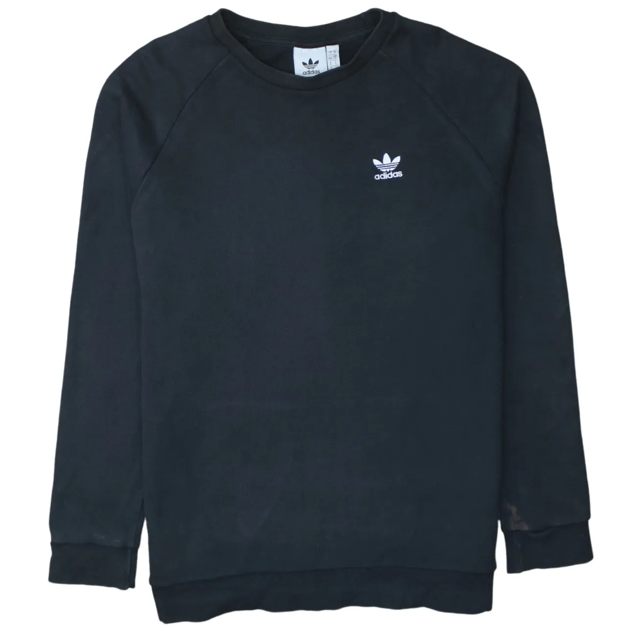 Adidas 90's Lightweight Crew Neck Sweatshirt Large Black sold by Vintage Club