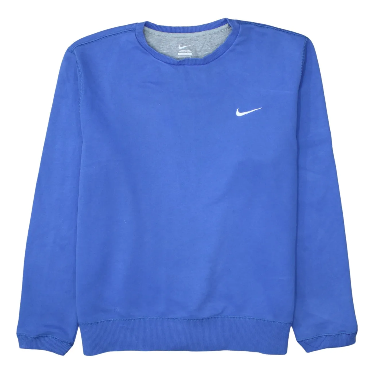 Nike 90's Swoosh Crew Neck Sweatshirt Large Blue sold by Vintage Club