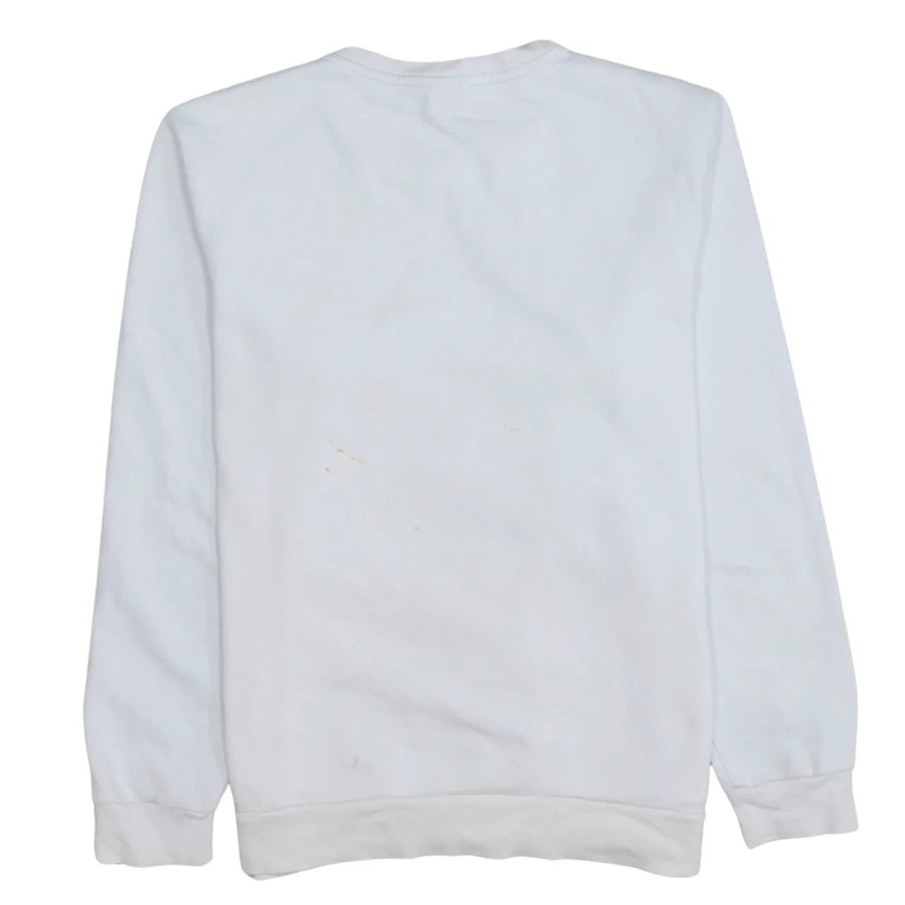 Puma White Sweatshirt Men's Medium Printed Big Logo Crewneck Pullover Fleece Top sold by Vintage Club product image thumbnail 2