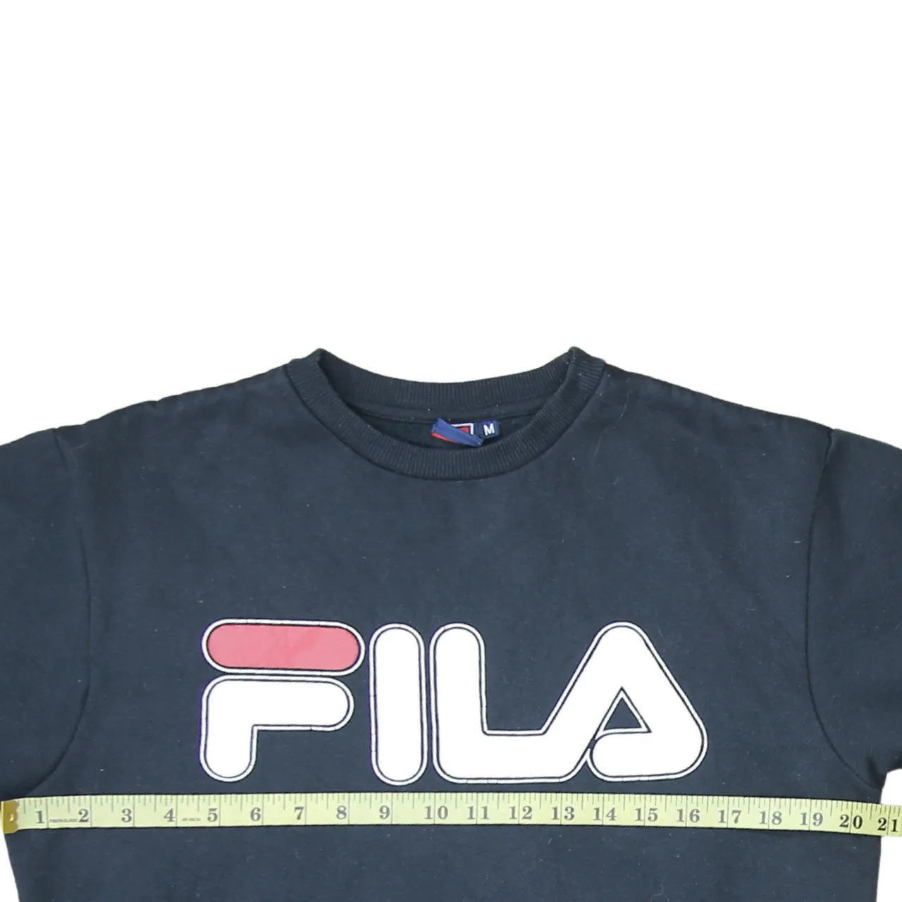 Fila 90's Spellout Crew Neck Sweatshirt Medium Navy Blue sold by Vintage Club product image thumbnail 5
