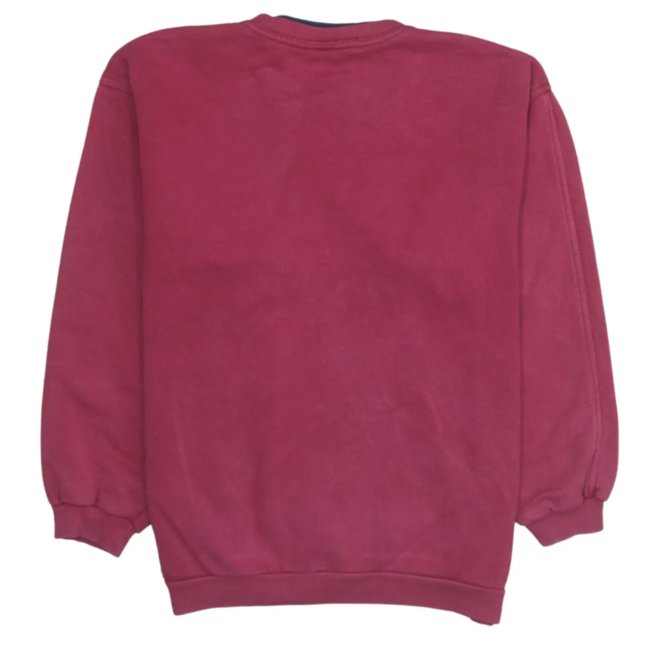 Adidas 90's Spellout Crew Neck Sweatshirt Small Red sold by Vintage Club product image thumbnail 2