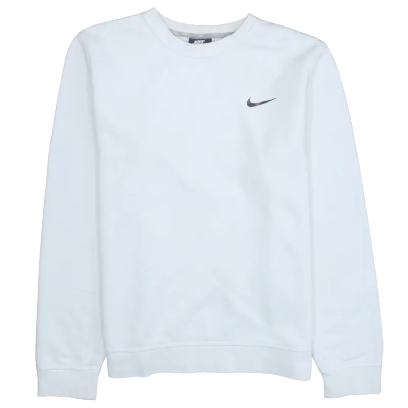 Nike 90's Swoosh Crew Neck Sweatshirt Large White sold by Vintage Club