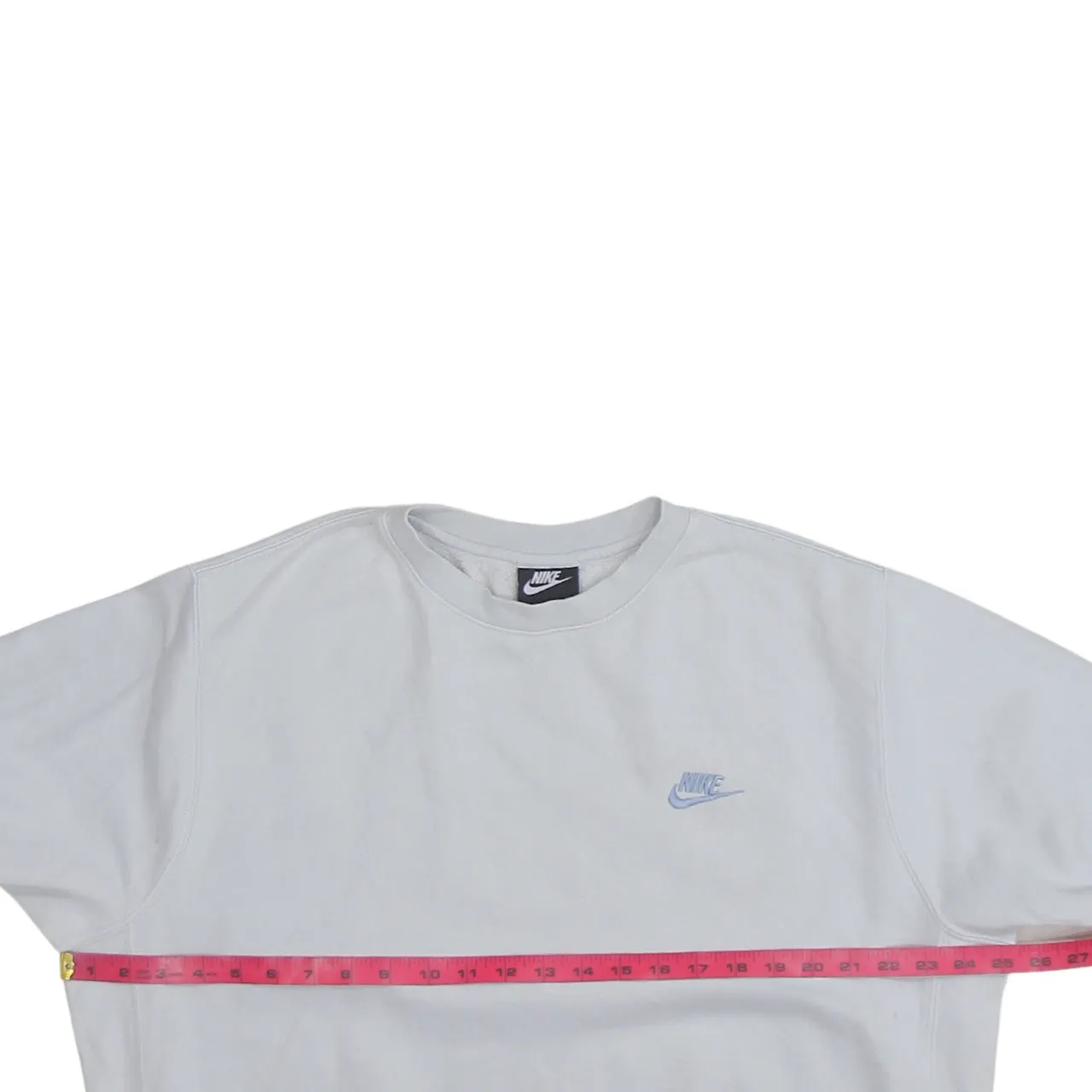 Nike 90's Swoosh Crew Neck Sweatshirt Large White sold by Vintage Club product image thumbnail 5