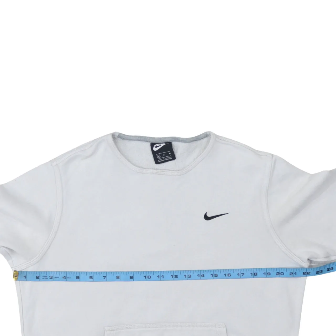 Nike 90's Swoosh Crew Neck Sweatshirt Medium White sold by Vintage Club product image thumbnail 5
